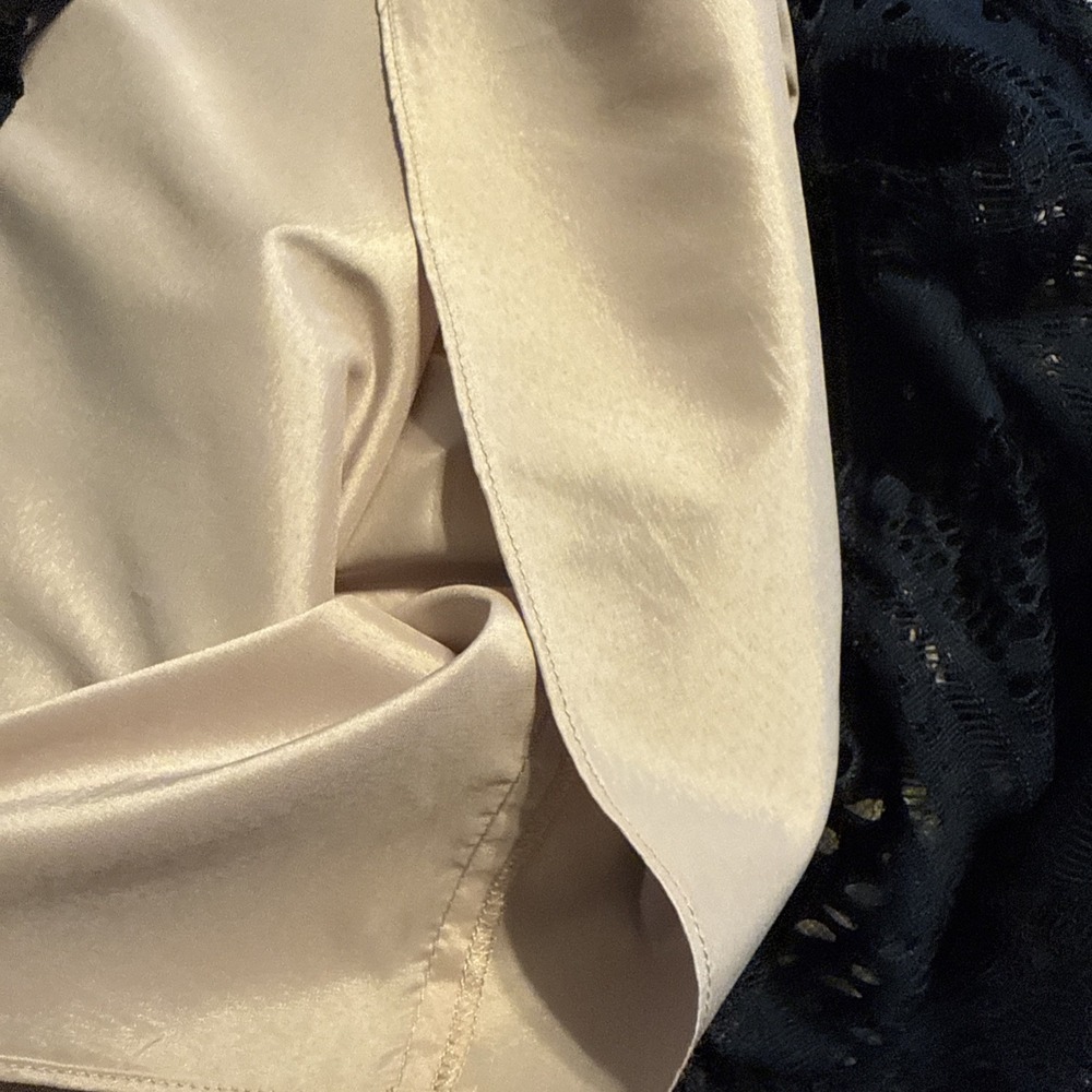 SAKS FIFTH AVENUE BLACK Cocktail Wedding Dress Nude Underlay EUC - Picture 12 of 14